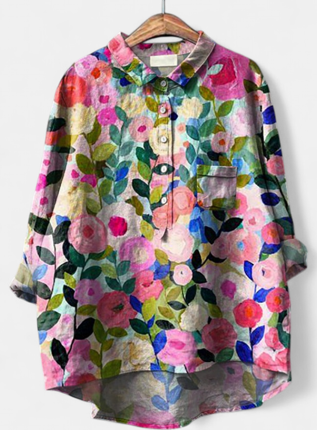 CAITLIN - Classic Floral Blouse