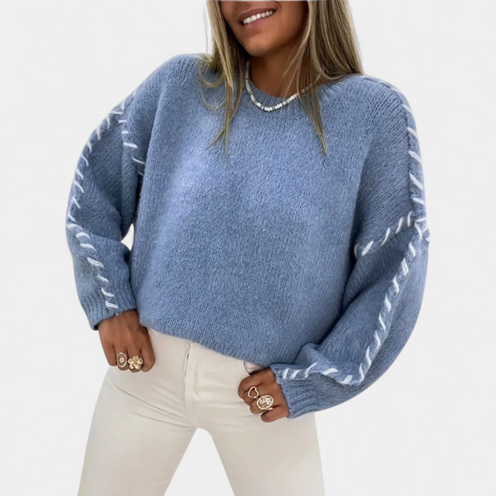 XANADU - Comfy Long Sleeve Round Neck Sweater