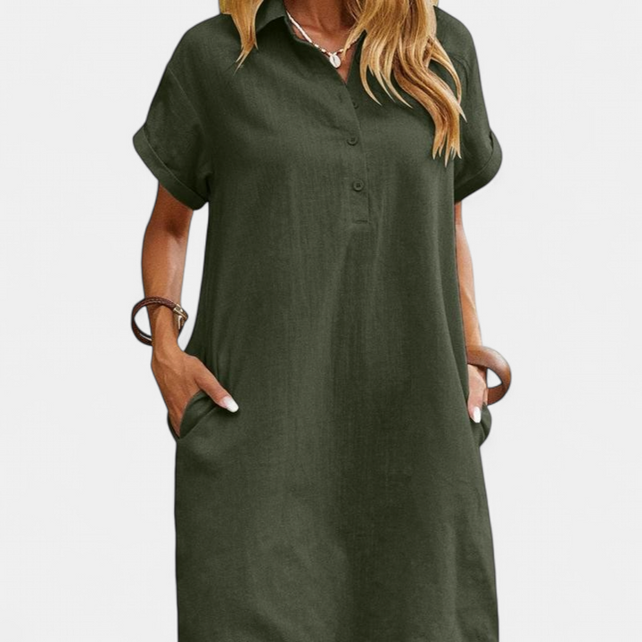 MAREN | Relaxed Short Sleeve Summer Dress