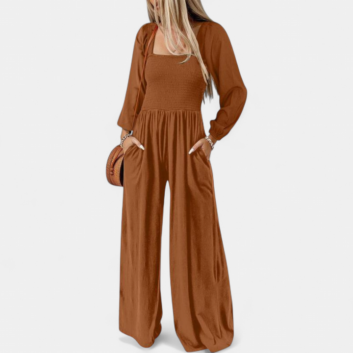 KISHA | Wide Leg Loose Jumpsuit for Women | Casual Chic One-Piece Summer Dress Romper