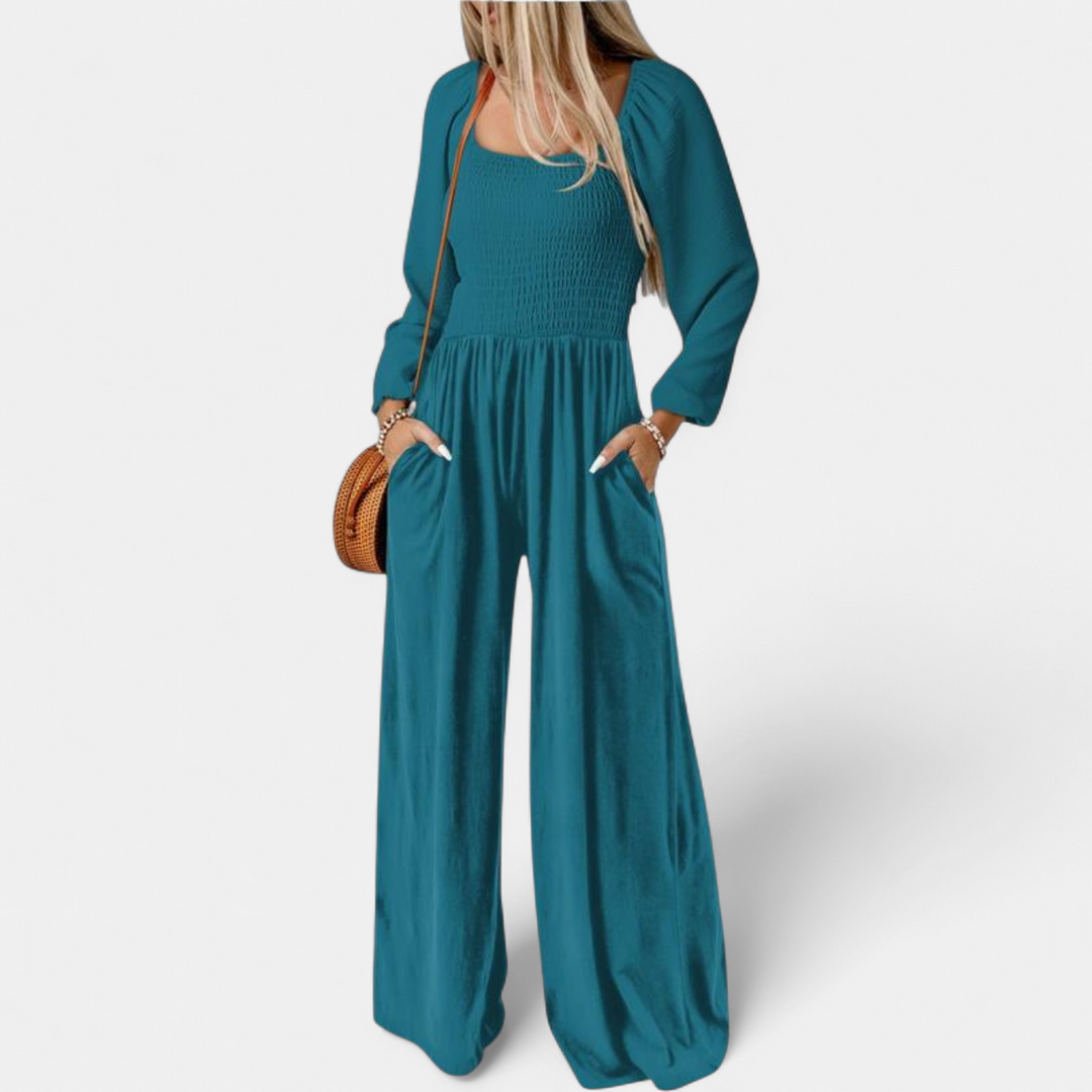 KISHA | Wide Leg Loose Jumpsuit for Women | Casual Chic One-Piece Summer Dress Romper