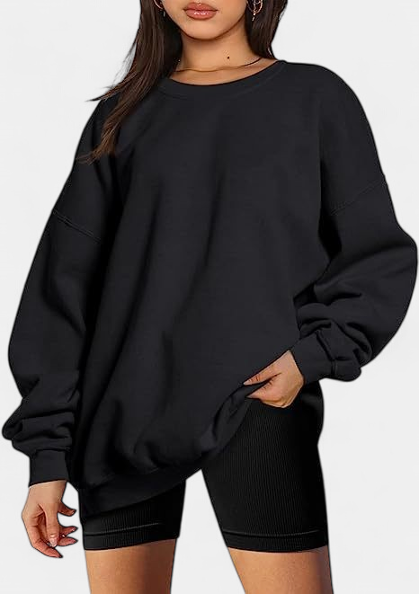 MARINIE - Women's Plus Size Oversized Crew Neck Sweatshirt