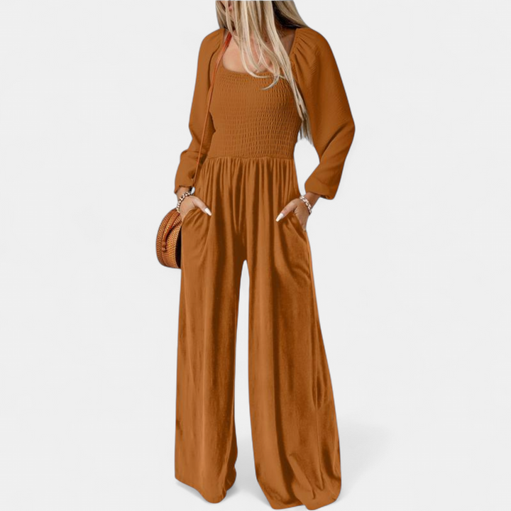 KISHA | Wide Leg Loose Jumpsuit for Women | Casual Chic One-Piece Summer Dress Romper
