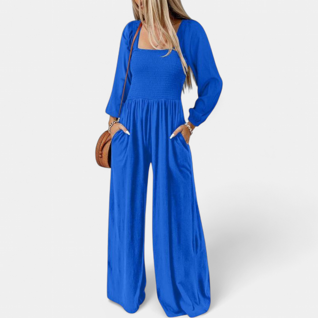 KISHA | Wide Leg Loose Jumpsuit for Women | Casual Chic One-Piece Summer Dress Romper