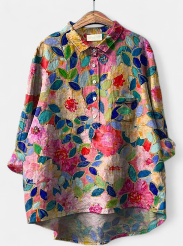 CAITLIN - Classic Floral Blouse