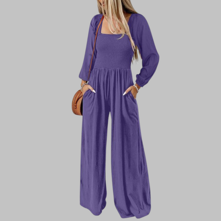 KISHA - Chic Loose Overall Wide Leg Jumpsuit