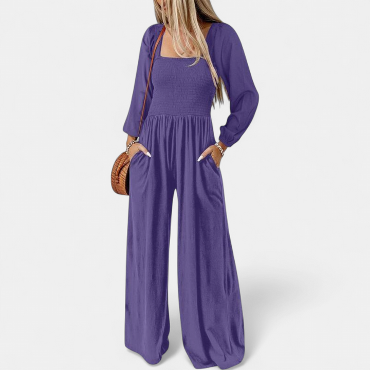 KISHA | Wide Leg Loose Jumpsuit for Women | Casual Chic One-Piece Summer Dress Romper