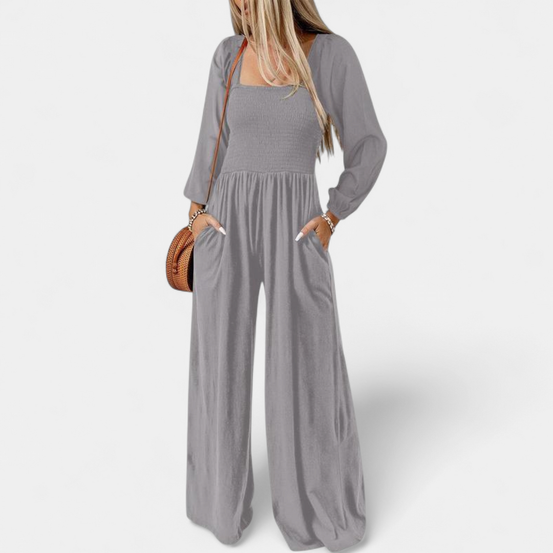 KISHA | Wide Leg Loose Jumpsuit for Women | Casual Chic One-Piece Summer Dress Romper