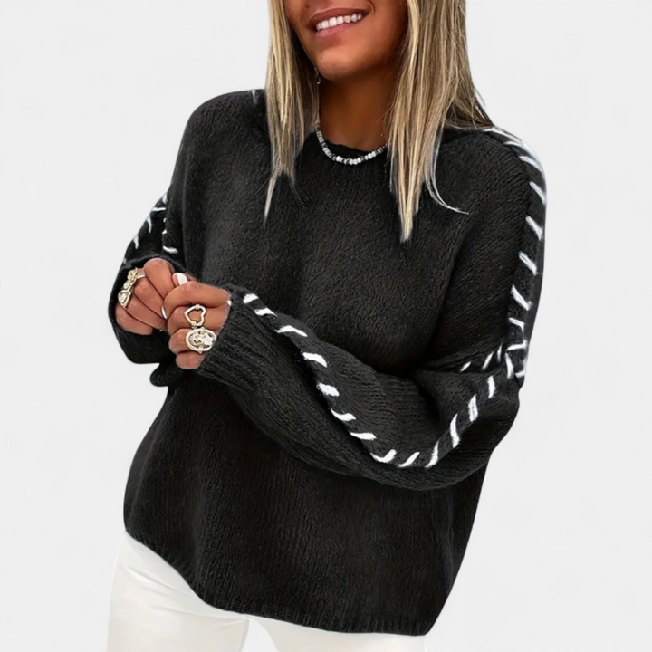 XANADU - Comfy Long Sleeve Round Neck Sweater