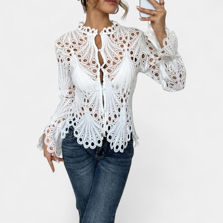 SARAH | Women's Down Blouse Business Casual Top