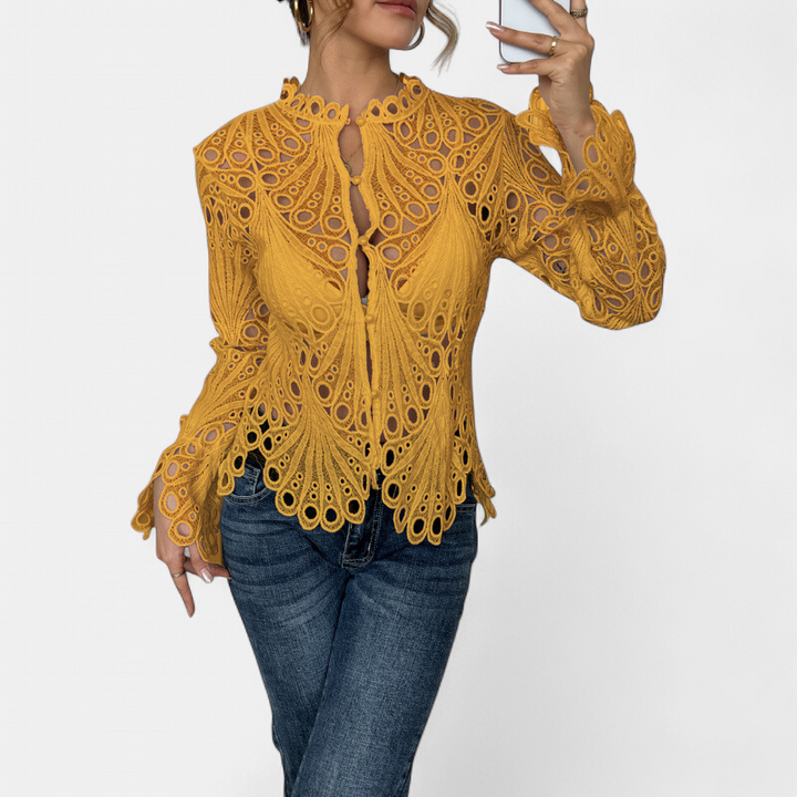 SARAH | Women's Down Blouse Business Casual Top