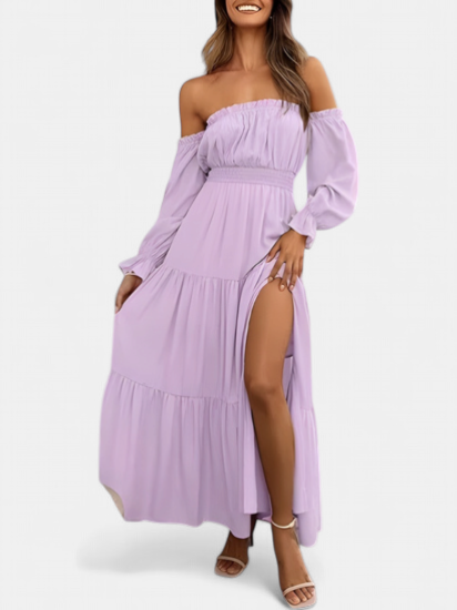 LEXIE | Boho Off Shoulder Tiered Maxi Sundress for Women | Summer Dress