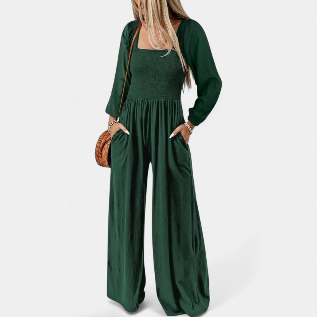 KISHA | Wide Leg Loose Jumpsuit for Women | Casual Chic One-Piece Summer Dress Romper