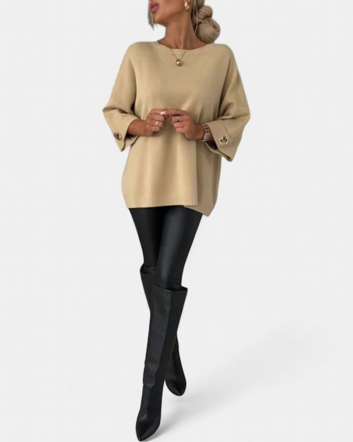 LOTTIE - Cosy Buttoned Pullover