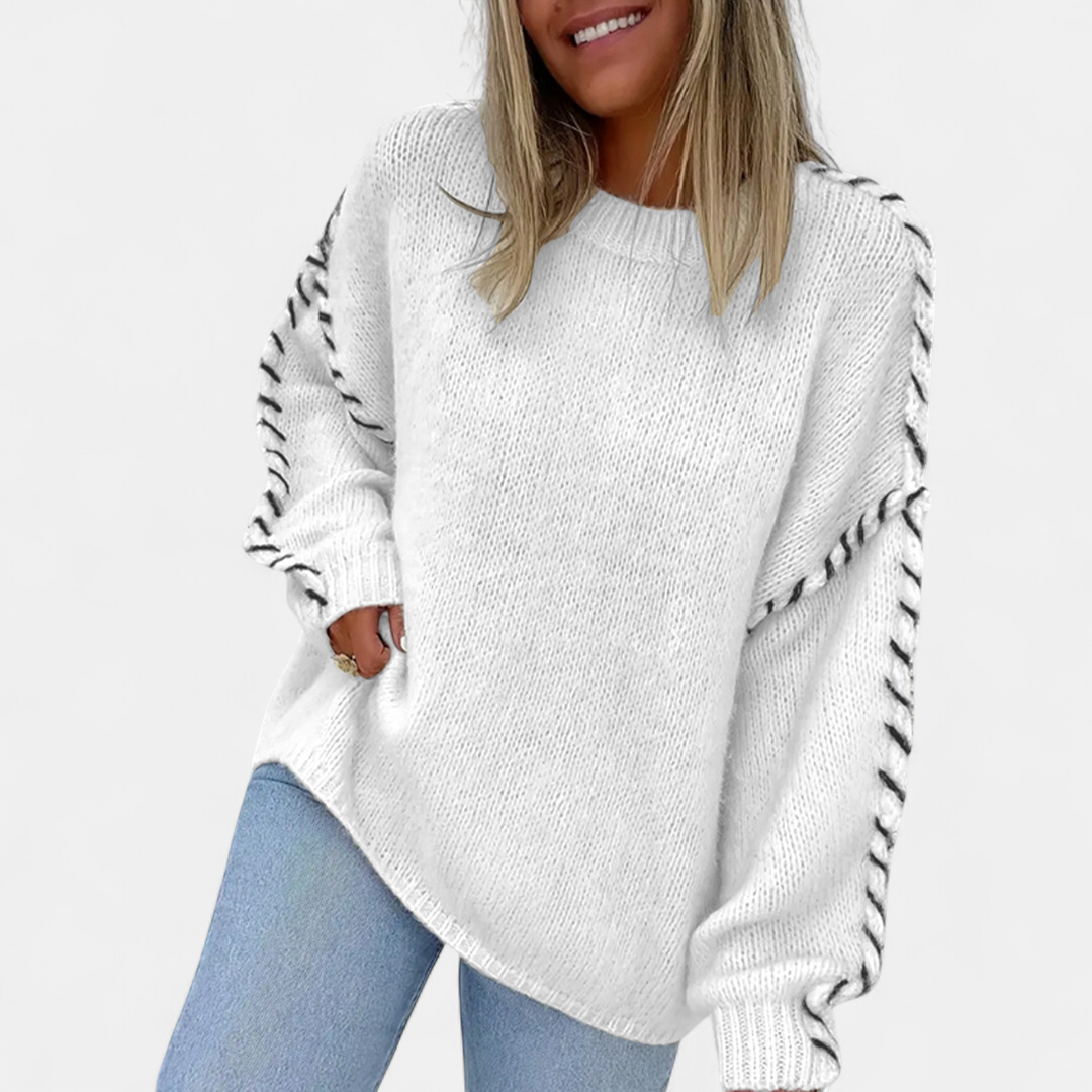 XANADU - Comfy Long Sleeve Round Neck Sweater