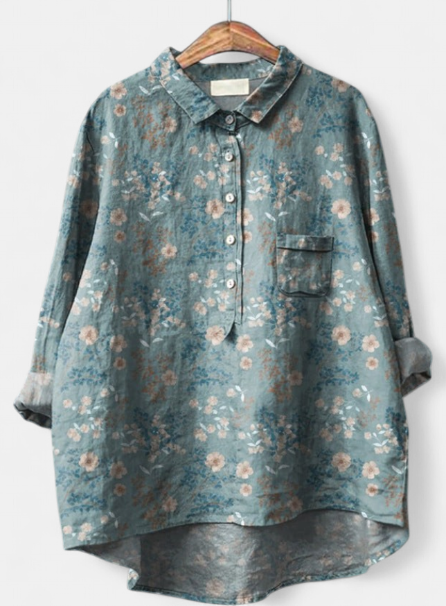 CAITLIN - Classic Floral Blouse