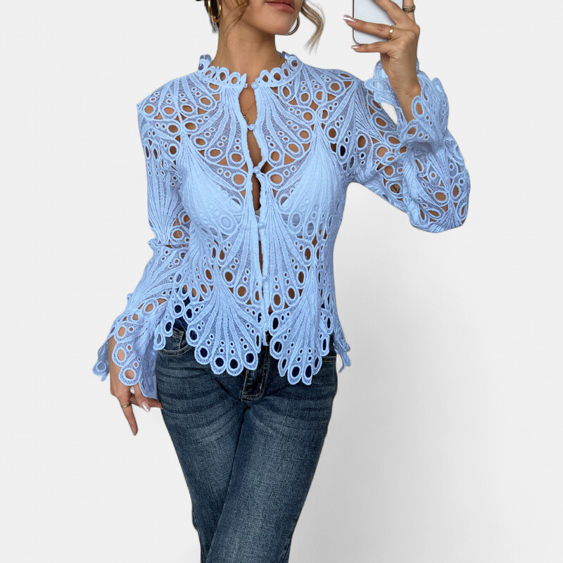 SARAH | Women's Down Blouse Business Casual Top