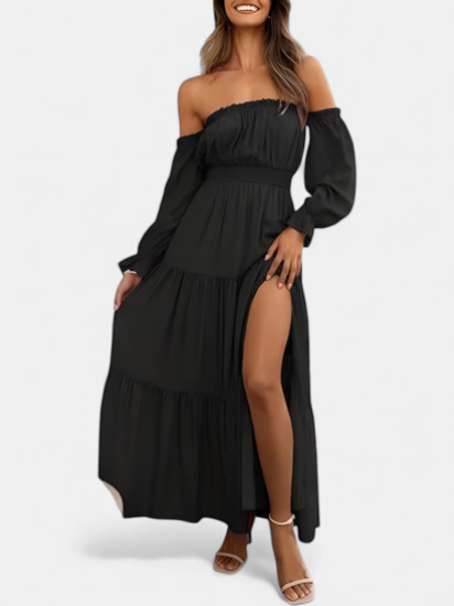 LEXIE | Boho Off Shoulder Tiered Maxi Sundress for Women | Summer Dress