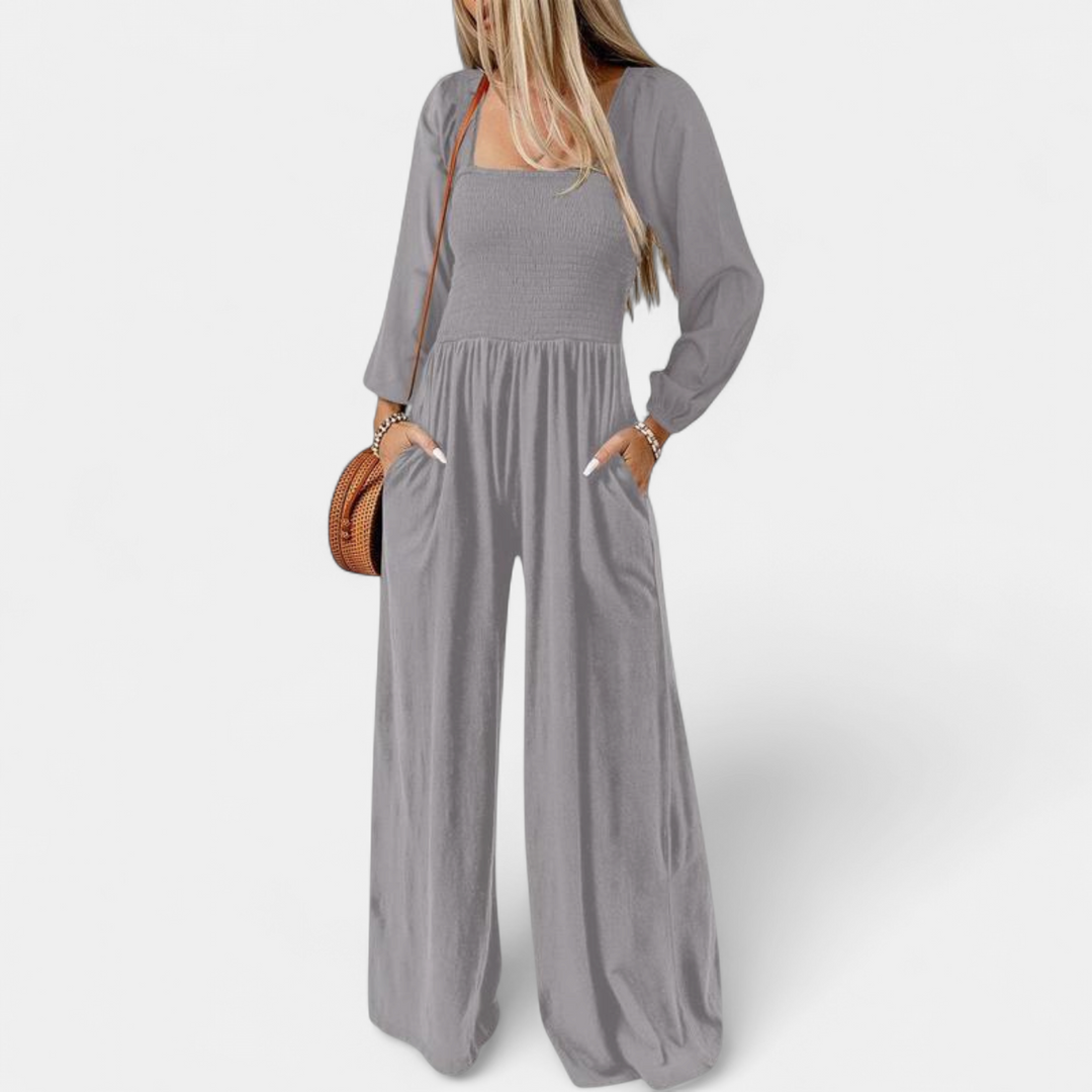 KISHA | Wide Leg Loose Jumpsuit for Women | Casual Chic One-Piece Summer Dress Romper