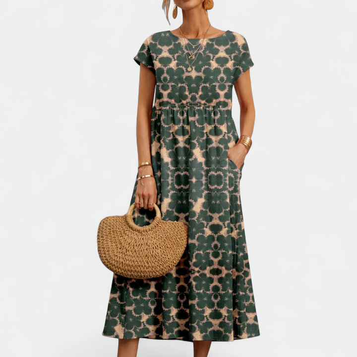 FLORENE - Breezy Floral Midi Dress