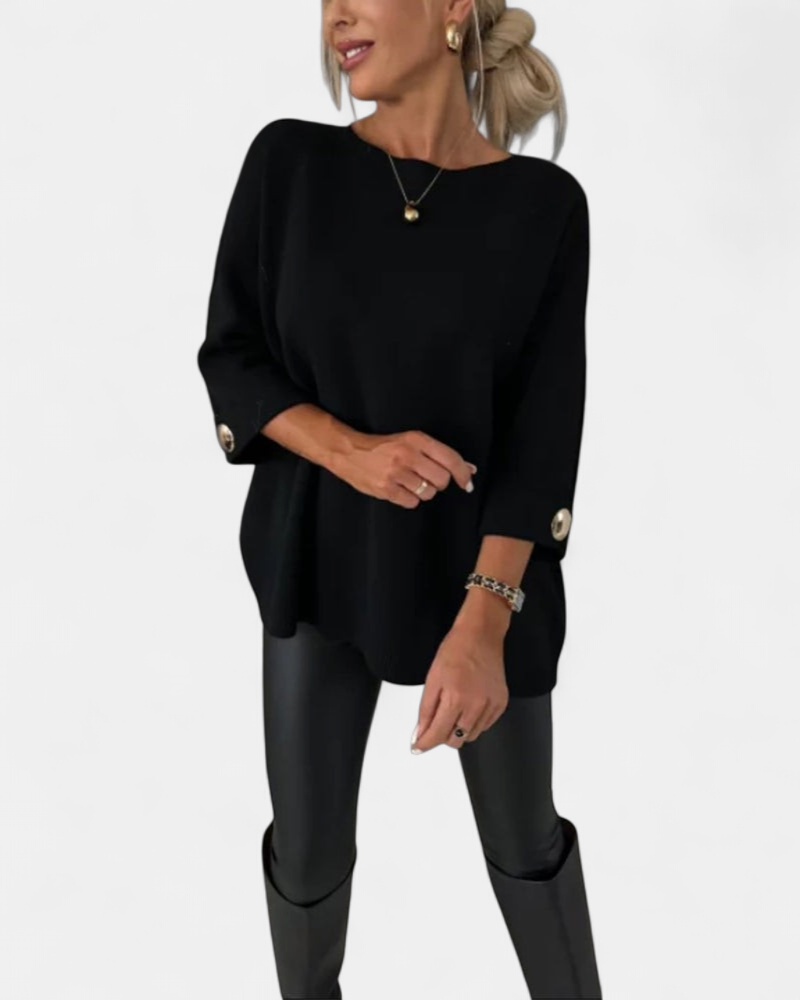 LOTTIE - Cosy Buttoned Pullover