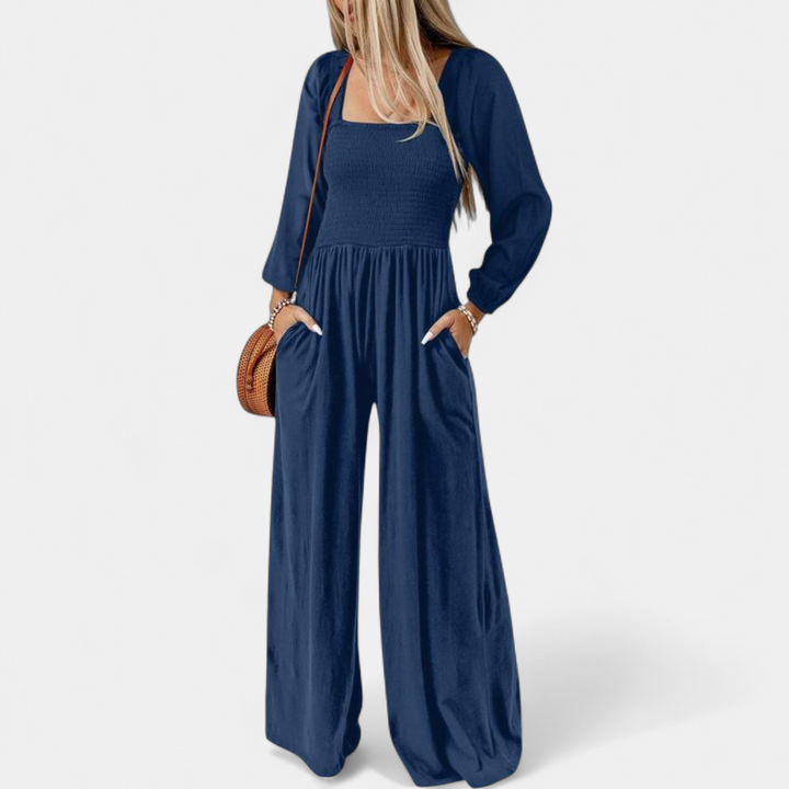 KISHA | Wide Leg Loose Jumpsuit for Women | Casual Chic One-Piece Summer Dress Romper