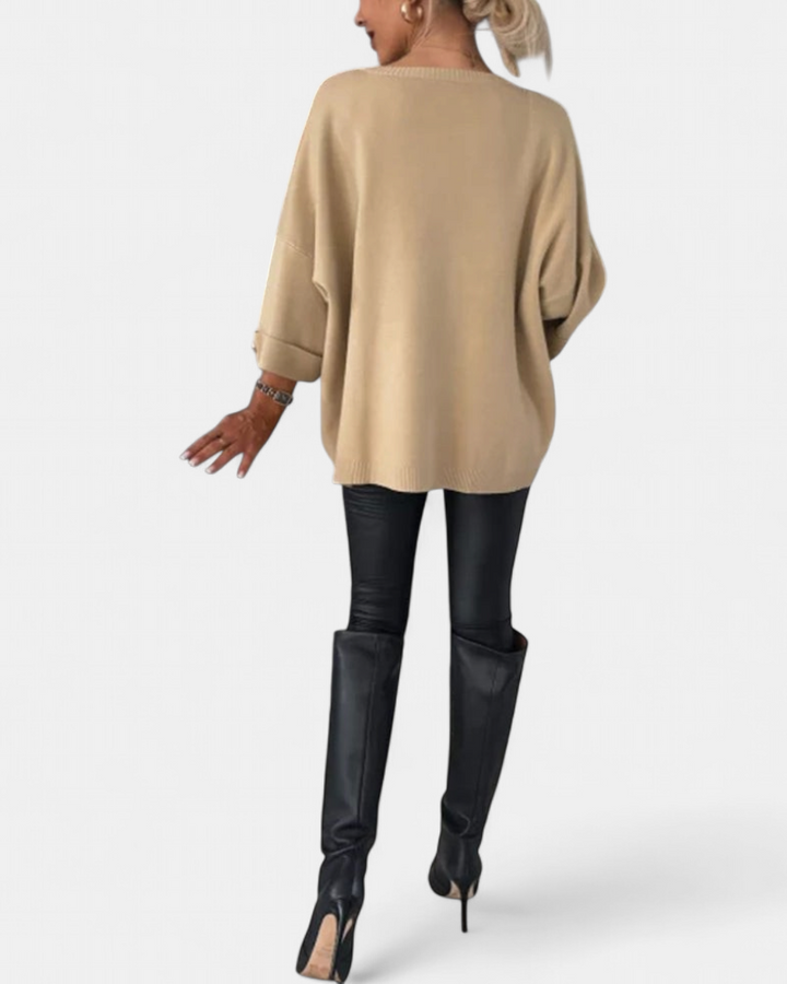 LOTTIE - Cosy Buttoned Pullover