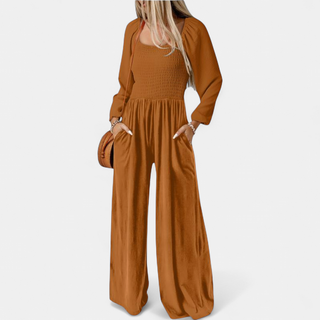 KISHA | Wide Leg Loose Jumpsuit for Women | Casual Chic One-Piece Summer Dress Romper