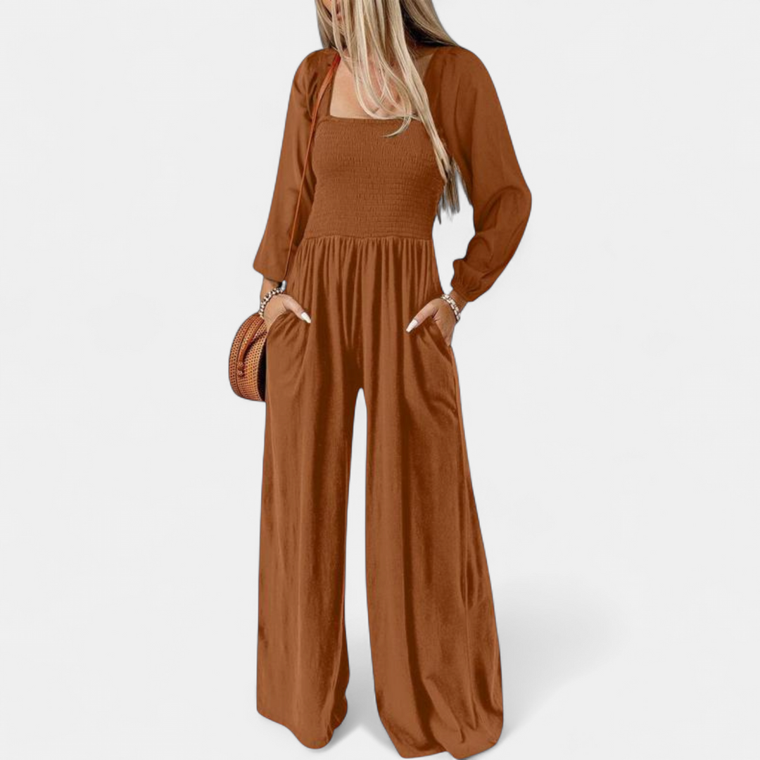 KISHA | Wide Leg Loose Jumpsuit for Women | Casual Chic One-Piece Summer Dress Romper