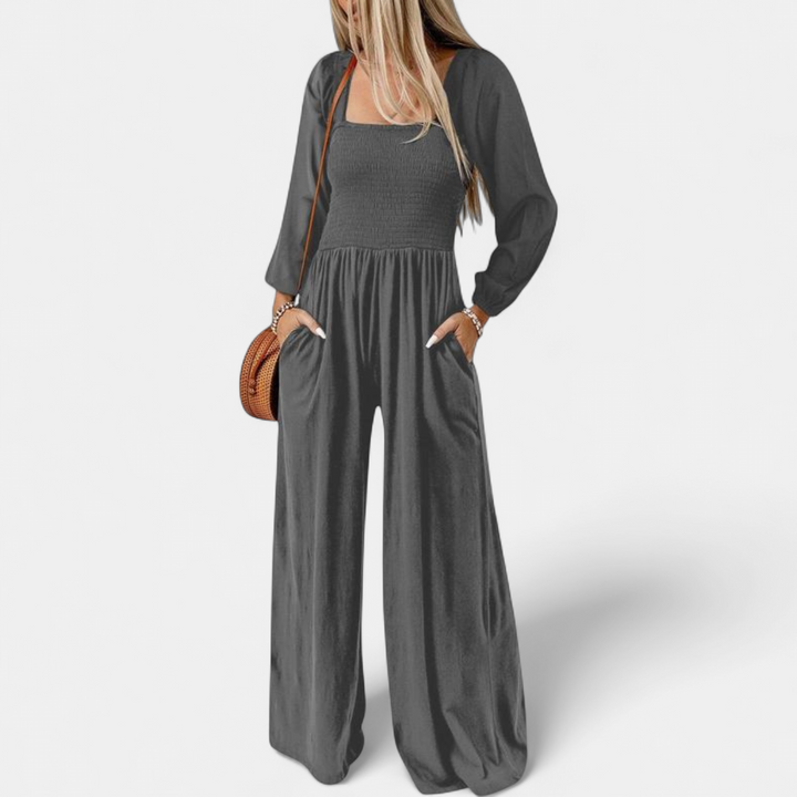 KISHA | Wide Leg Loose Jumpsuit for Women | Casual Chic One-Piece Summer Dress Romper