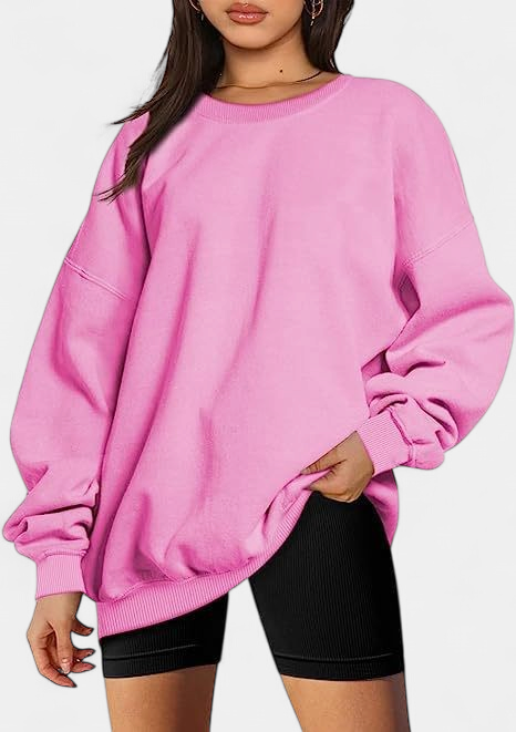 MARINIE - Women's Plus Size Oversized Crew Neck Sweatshirt