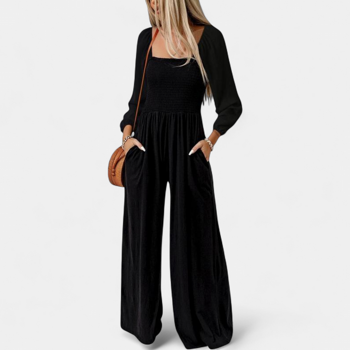 KISHA | Wide Leg Loose Jumpsuit for Women | Casual Chic One-Piece Summer Dress Romper