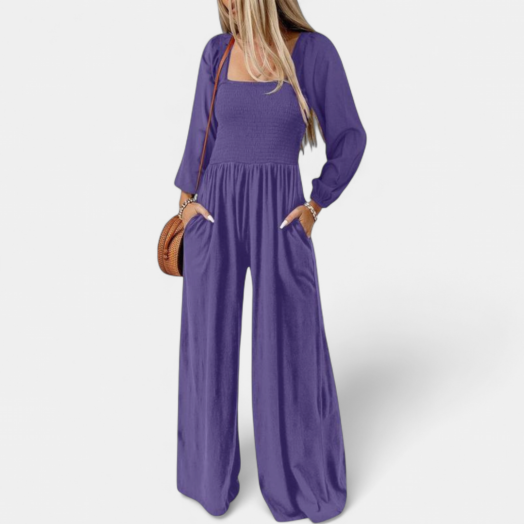 KISHA | Wide Leg Loose Jumpsuit for Women | Casual Chic One-Piece Summer Dress Romper