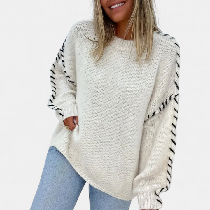 XANADU - Comfy Long Sleeve Round Neck Sweater