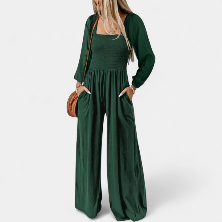 KISHA | Wide Leg Loose Jumpsuit for Women | Casual Chic One-Piece Summer Dress Romper