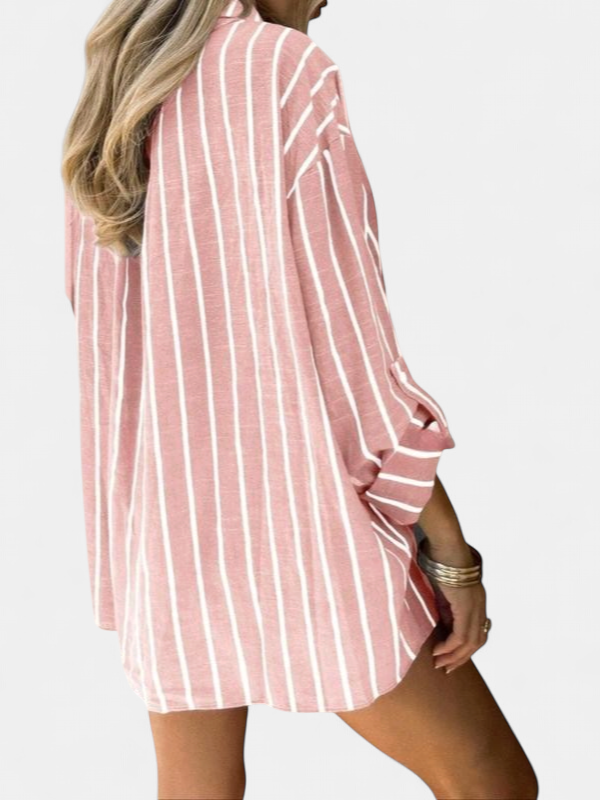 ELISENA | Timeless Long Sleeve Striped Summer Top