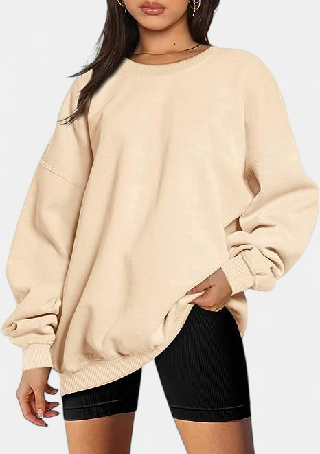 MARINIE - Women's Plus Size Oversized Crew Neck Sweatshirt