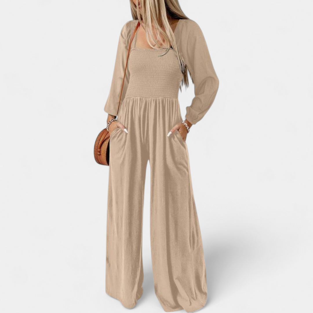 KISHA | Wide Leg Loose Jumpsuit for Women | Casual Chic One-Piece Summer Dress Romper