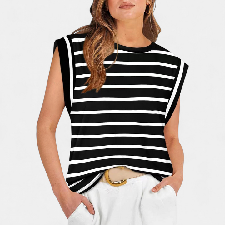 SAMPAGUITA | Comfy Loose Fit Crew Neck Summer Top