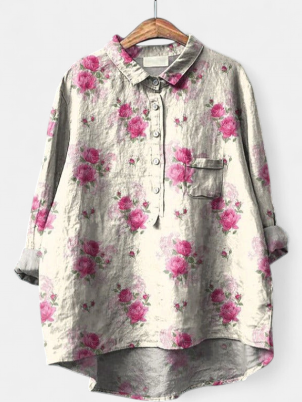 CAITLIN - Classic Floral Blouse