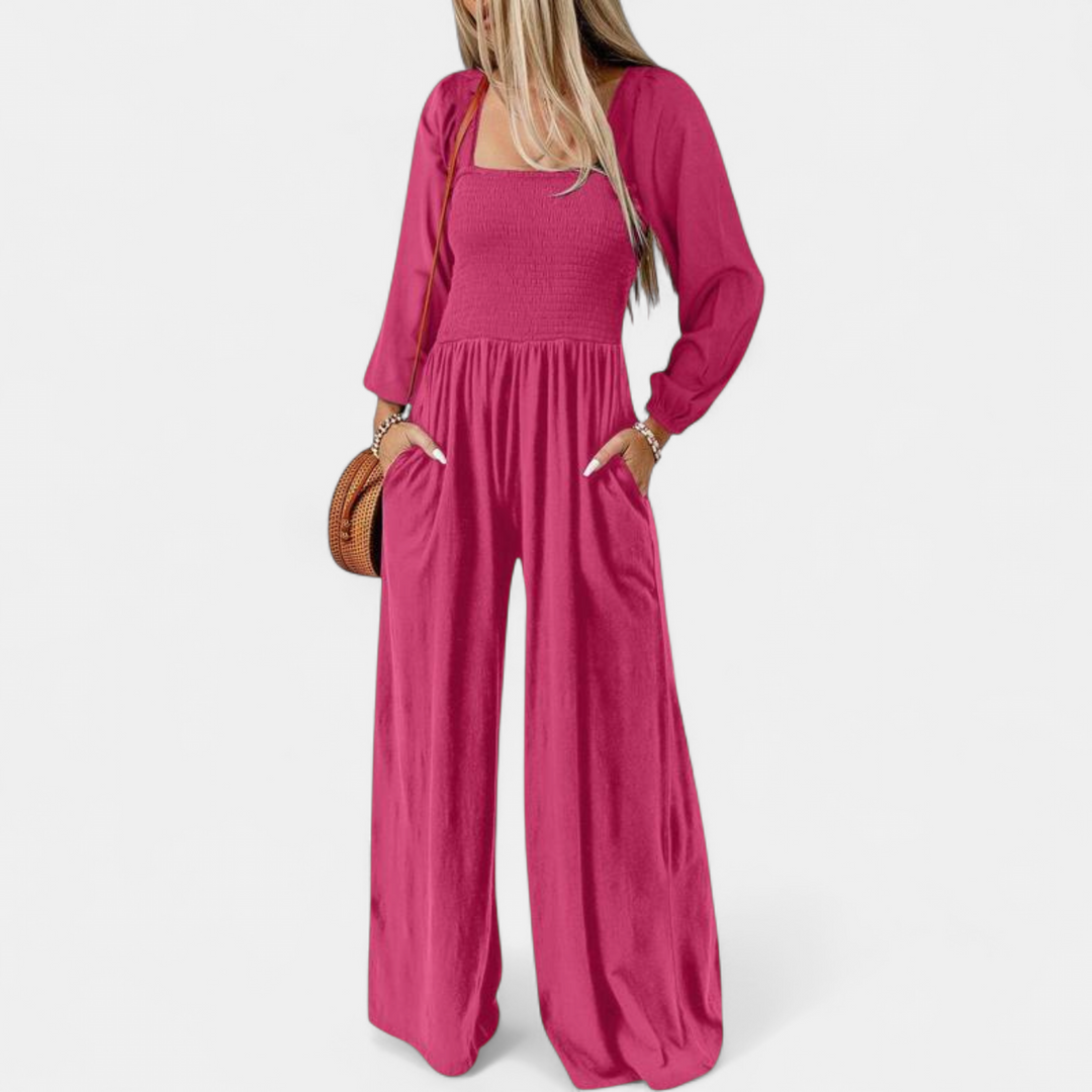 KISHA | Wide Leg Loose Jumpsuit for Women | Casual Chic One-Piece Summer Dress Romper