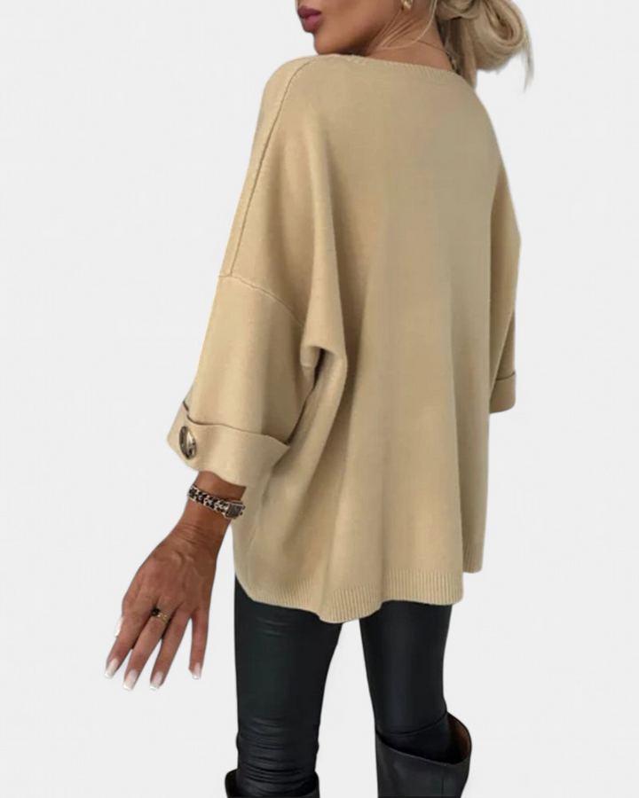 LOTTIE - Cosy Buttoned Pullover