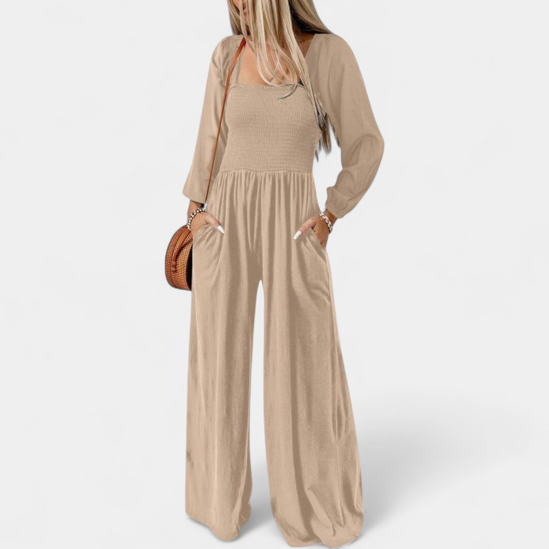KISHA | Wide Leg Loose Jumpsuit for Women | Casual Chic One-Piece Summer Dress Romper