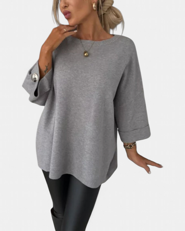 LOTTIE - Cosy Buttoned Pullover