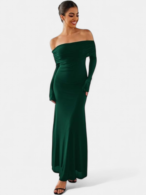THEA - Off The Shoulder Ruched Sequin Bodycon Dress for Parties