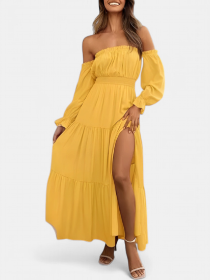 LEXIE | Boho Off Shoulder Tiered Maxi Sundress for Women | Summer Dress
