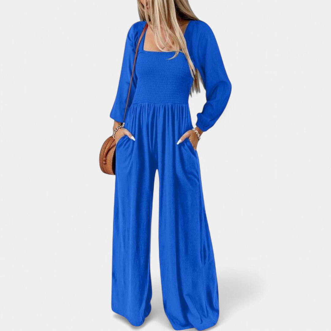 KISHA | Wide Leg Loose Jumpsuit for Women | Casual Chic One-Piece Summer Dress Romper