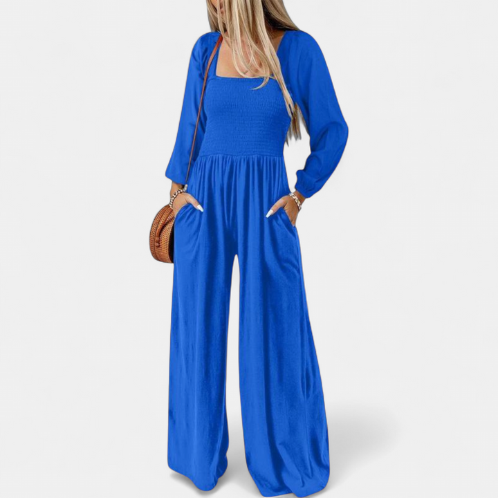 KISHA | Wide Leg Loose Jumpsuit for Women | Casual Chic One-Piece Summer Dress Romper