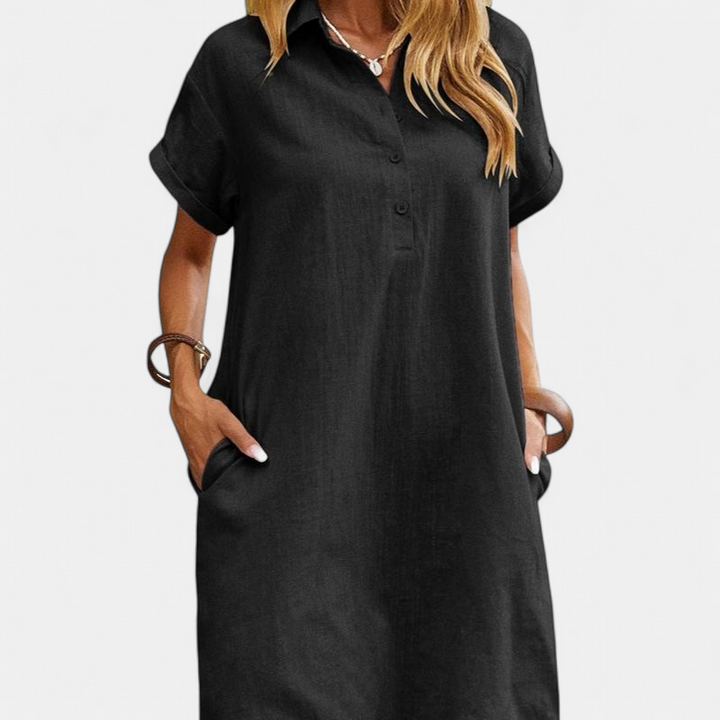 MAREN | Relaxed Short Sleeve Summer Dress