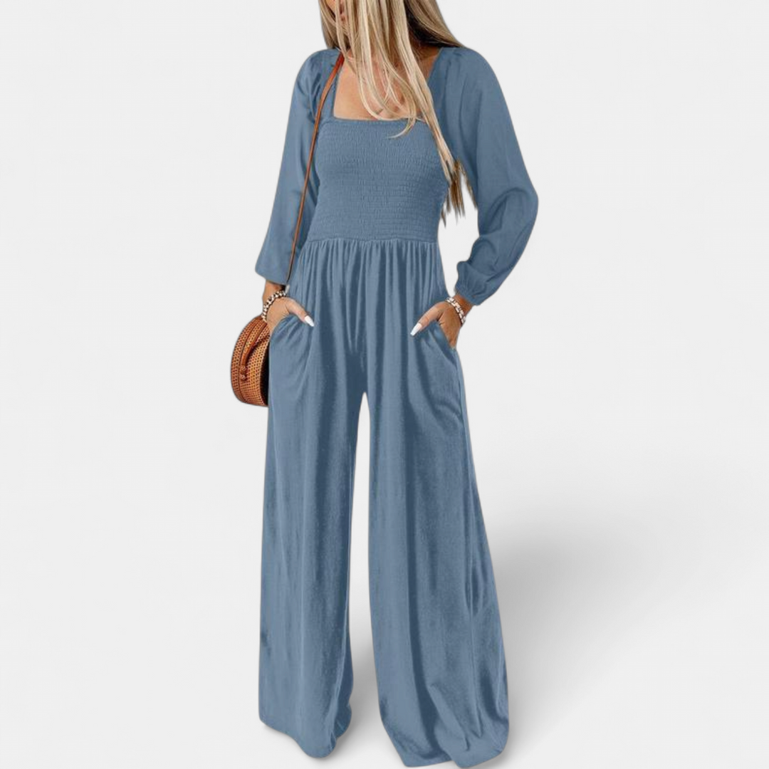 KISHA | Wide Leg Loose Jumpsuit for Women | Casual Chic One-Piece Summer Dress Romper